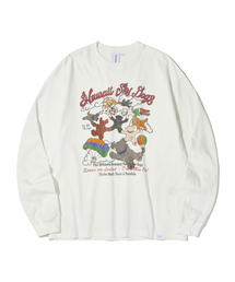 スカイ ドッグ ロングスリーブTシャツ_ホワイト