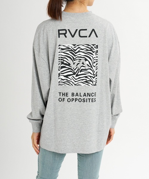 RVCA（ルーカ）の「RVCA ウィメンズ VA BOX LOGO LS TEE ロンT 【2026年秋冬モデル】/ルーカUVカットストラッチドライ長袖ロンT（Tシャツ/カットソー・レディース・ホワイト/ブラック/グレー/ヘザーグレー/ブラック系その他2・LARGE/MEDIUM/SMALL）」の5枚目の写真