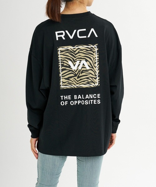 RVCA（ルーカ）の「RVCA ウィメンズ VA BOX LOGO LS TEE ロンT 【2026年秋冬モデル】/ルーカUVカットストラッチドライ長袖ロンT（Tシャツ/カットソー・レディース・ホワイト/ブラック/グレー/ヘザーグレー/ブラック系その他2・LARGE/MEDIUM/SMALL）」の2枚目の写真
