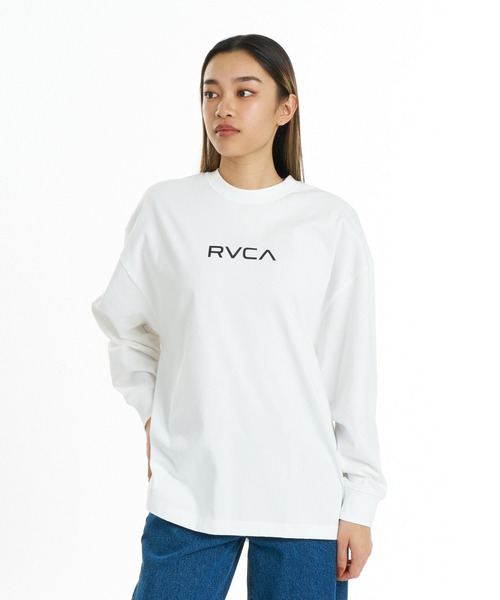 RVCA（ルーカ）の「RVCA ウィメンズ VA BOX LOGO LS TEE ロンT 【2026年秋冬モデル】/ルーカUVカットストラッチドライ長袖ロンT（Tシャツ/カットソー・レディース・ホワイト/ブラック/グレー/ヘザーグレー/ブラック系その他2・LARGE/MEDIUM/SMALL）」の9枚目の写真
