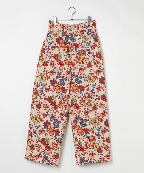 GEORGE'S（ジョージズ）の「ゴブランフラワーパンツ（その他パンツ・レディース・アイボリー/レッド・SMALL/MEDIUM）」の5枚目の写真