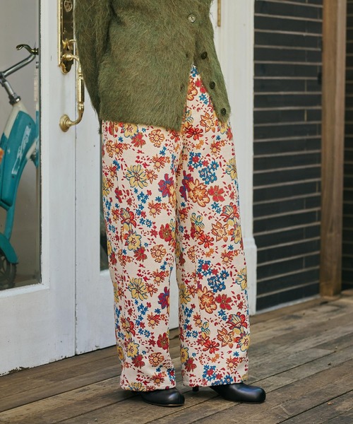GEORGE'S（ジョージズ）の「ゴブランフラワーパンツ（その他パンツ・レディース・アイボリー/レッド・SMALL/MEDIUM）」の10枚目の写真