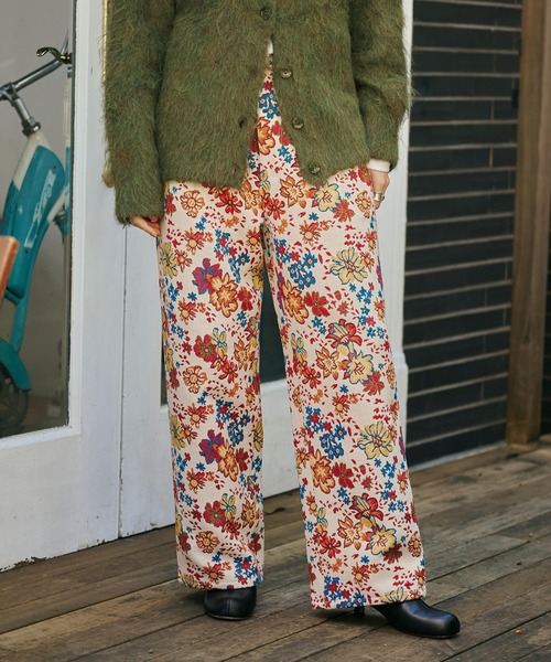 GEORGE'S（ジョージズ）の「ゴブランフラワーパンツ（その他パンツ・レディース・アイボリー/レッド・SMALL/MEDIUM）」の13枚目の写真