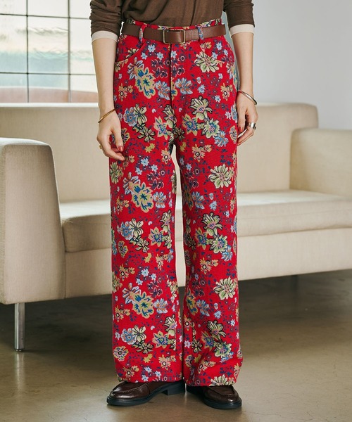 GEORGE'S（ジョージズ）の「ゴブランフラワーパンツ（その他パンツ・レディース・アイボリー/レッド・SMALL/MEDIUM）」の21枚目の写真
