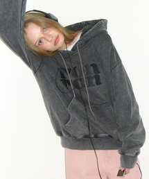 PIGMENT LOGO HOODIE CHARCOAL