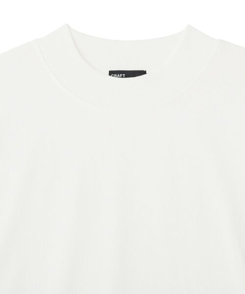CRAFT STANDARD BOUTIQUE(クラフトスタンダードブティック)の「モックネックロンTEE(Tシャツ/カットソー・メンズ・ホワイト/ブラック・M/L)」の6枚目の写真