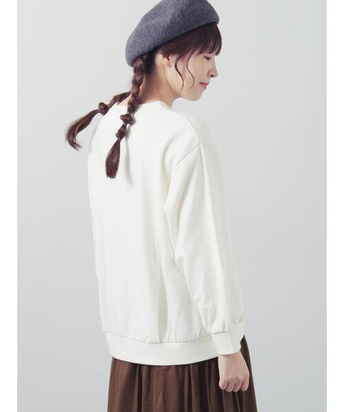 Samansa Mos2（サマンサ モスモス）の「【miyuki matsuo×Samansa Mos2】プルオーバー（Tシャツ/カットソー・レディース・グリーン/キナリ/チャコールグレー・F）」の15枚目の写真