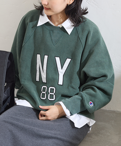 CHAMPION/チャンピオン】 for JS RW 11.5oz ワッペンツキスウェット