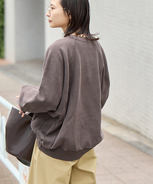 Champion(チャンピオン)の「【CHAMPION/チャンピオン】 for JS RW 11.5oz ワッペンツキスウェット(スウェット・レディース・チャコールグレー/ネイビー/ブラウン/グリーン・LARGE)」の15枚目の写真