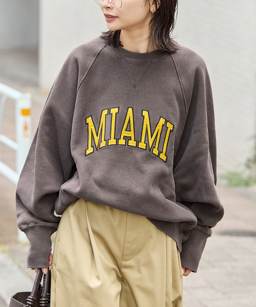 Champion(チャンピオン)の「【CHAMPION/チャンピオン】 for JS RW 11.5oz ワッペンツキスウェット(スウェット・レディース・チャコールグレー/ネイビー/ブラウン/グリーン・LARGE)」の17枚目の写真