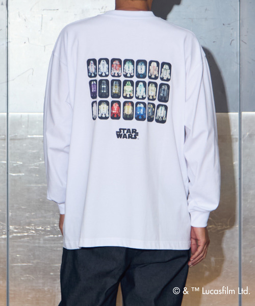 MASTER FRAME(マスターフレーム )の「MASTER FRAME / STARWARS / アストロメックロイドTシャツ(Tシャツ/カットソー・メンズ・ホワイト/チャコールグレー・1/3/4)」の1枚目の写真