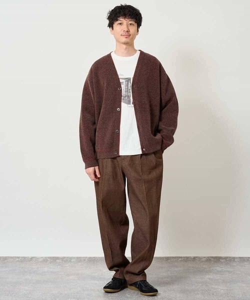 a.v.v(アーヴェヴェ)の「【洗濯機で洗える】ワンタックデニムスラックス(デニムパンツ・メンズ・ブラック/ブラウン・48)」の18枚目の写真
