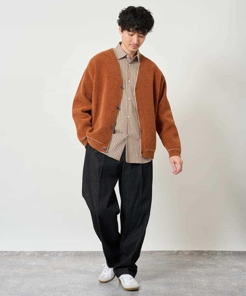 a.v.v(アーヴェヴェ)の「【洗濯機で洗える】ワンタックデニムスラックス(デニムパンツ・メンズ・ブラック/ブラウン・48)」の22枚目の写真