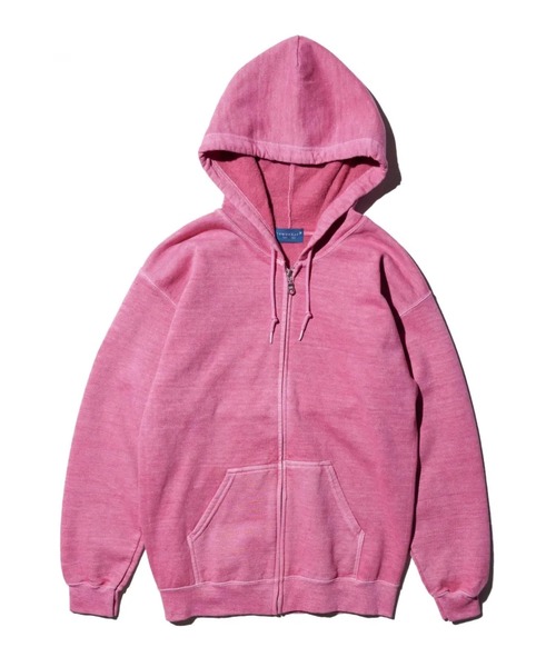 TOWNCRAFT(タウンクラフト)の「Towncraft pigment full zip hoddie(パーカー・メンズ・ピンク/ダークブラウン/ナチュラル/インディゴブルー/ライトグレー/ブラック・M/XL/L)」の6枚目の写真