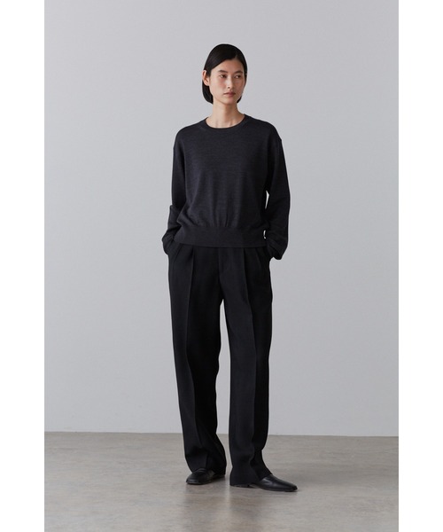 YLEVE（イレーヴ）の「YLEVE / VISCOSE SLAB CANVAS TR（その他パンツ・レディース・ブラック・0/1/2）」の16枚目の写真