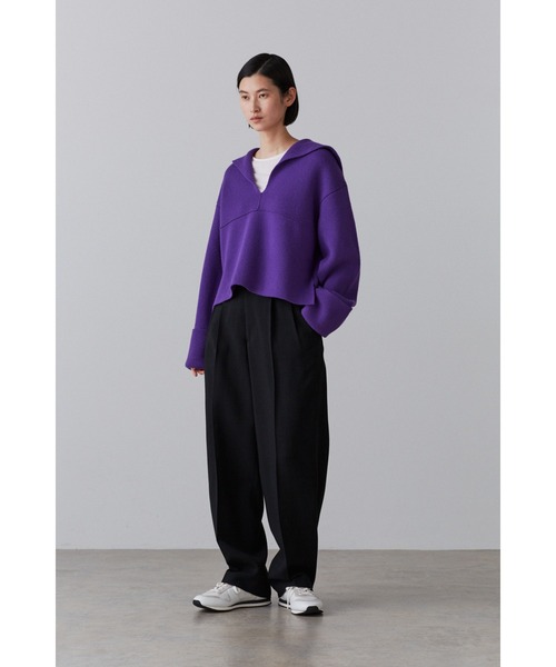 YLEVE（イレーヴ）の「YLEVE / VISCOSE SLAB CANVAS TR（その他パンツ・レディース・ブラック・0/1/2）」の10枚目の写真