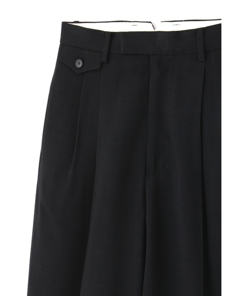 YLEVE（イレーヴ）の「YLEVE / VISCOSE SLAB CANVAS TR（その他パンツ・レディース・ブラック・0/1/2）」の5枚目の写真