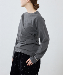 ywy/ワイワイ 別注 TUCK DRAPE TOPS EX カットソー TUCK DRP VNTG