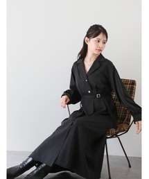 fifth（フィフス）の「【cho____07セレクト】2wayスリーブトレンチ風シャツワンピース（ワンピース）」