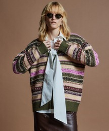 【26WINTER PRE-ORDER】Jacquard Knit Cardigan/ジャガードニットカーディガン