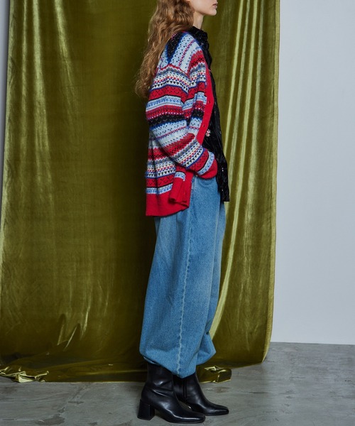 MAISON SPECIAL(メゾンスペシャル)の「【26WINTER PRE-ORDER】Jacquard Knit Cardigan/ジャガードニットカーディガン(カーディガン/ボレロ・レディース・ブラック/レッド/カーキ・FREE)」の18枚目の写真