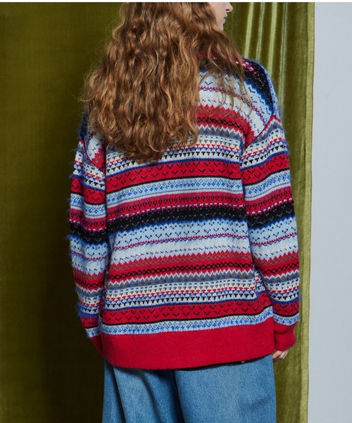 MAISON SPECIAL(メゾンスペシャル)の「【26WINTER PRE-ORDER】Jacquard Knit Cardigan/ジャガードニットカーディガン(カーディガン/ボレロ・レディース・ブラック/レッド/カーキ・FREE)」の21枚目の写真