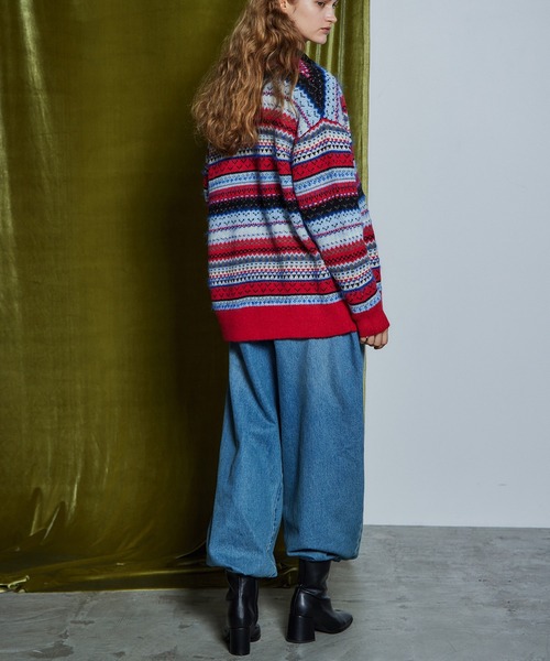 MAISON SPECIAL(メゾンスペシャル)の「【26WINTER PRE-ORDER】Jacquard Knit Cardigan/ジャガードニットカーディガン(カーディガン/ボレロ・レディース・ブラック/レッド/カーキ・FREE)」の19枚目の写真