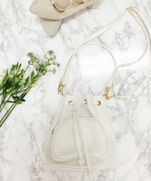 Chico | who's who Chico】前ポケット巾着２WAYバッグ(ショルダーバッグ)