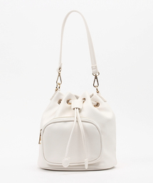 Chico | who's who Chico】前ポケット巾着２WAYバッグ(ショルダーバッグ)