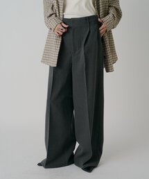 【ウエスト調節可能】美シルエットスラックス