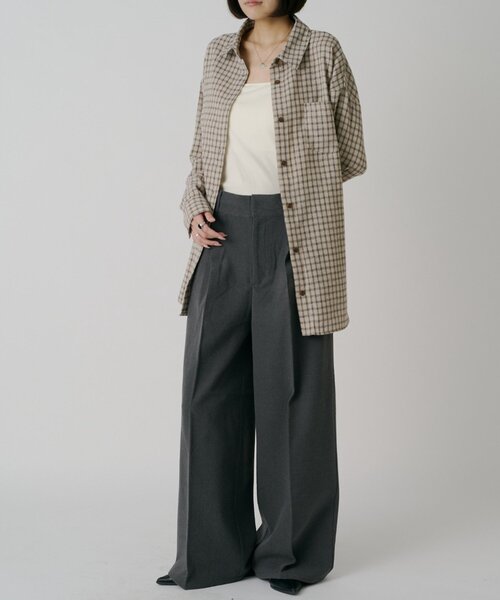 goocy(グーシー)の「【ウエスト調節可能】美シルエットスラックス(その他パンツ・レディース・ブラック/ブラウン/グレー・PM/MEDIUM/SMALL)」の4枚目の写真