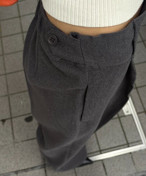 goocy(グーシー)の「【ウエスト調節可能】美シルエットスラックス(その他パンツ・レディース・ブラック/ブラウン/グレー・PM/MEDIUM/SMALL)」の15枚目の写真