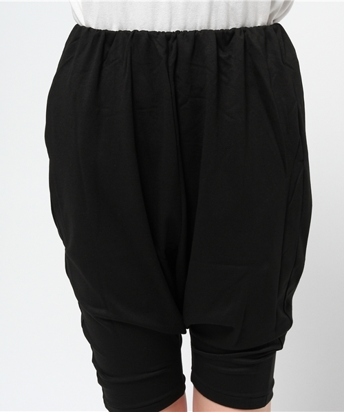 mizuiroind（ミズイロインド）の「サルエルショートパンツ（その他パンツ・レディース・ネイビー/チャコールグレー/ブラック・MEDIUM/SMALL/2）」の7枚目の写真