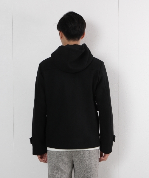 GLOBAL WORK（グローバルワーク）の「メルトンショートダッフルコート/719562 （ダッフルコート・メンズ・ブラック/カーキ・LARGE/X-LARGE/MEDIUM/SMALL）」の7枚目の写真