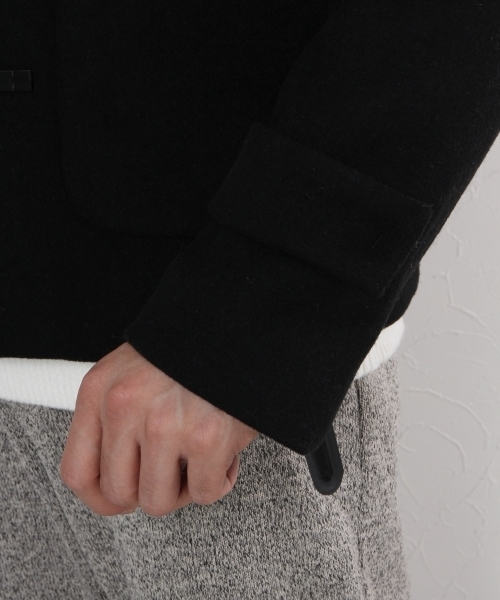 GLOBAL WORK（グローバルワーク）の「メルトンショートダッフルコート/719562 （ダッフルコート・メンズ・ブラック/カーキ・LARGE/X-LARGE/MEDIUM/SMALL）」の13枚目の写真