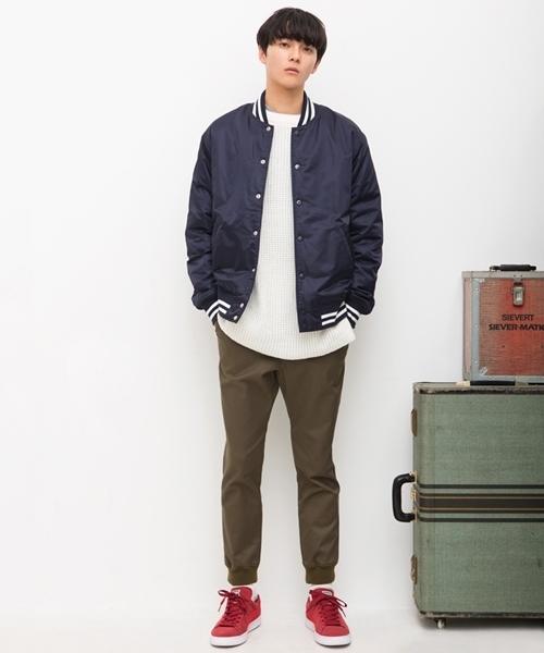 WEGO(ウィゴー)の「WEGO/ストレッチツイルジョガーパンツ(チノパンツ・メンズ・ベージュ/カーキ/ブラック・MEDIUM/LARGE)」の19枚目の写真