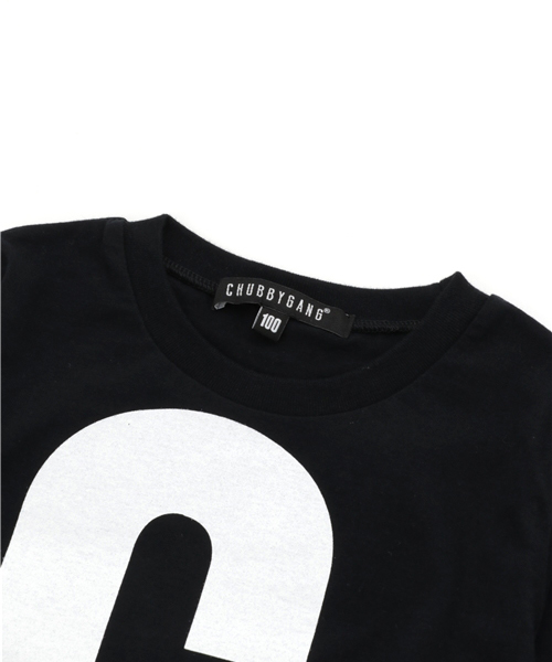CHUBBYGANG（チャビーギャング）の「フレンチブルロゴロングTシャツ（Tシャツ/カットソー・キッズ・ホワイト/ブラック/ライトグレー・100/110/120/130/140/150/160）」の5枚目の写真