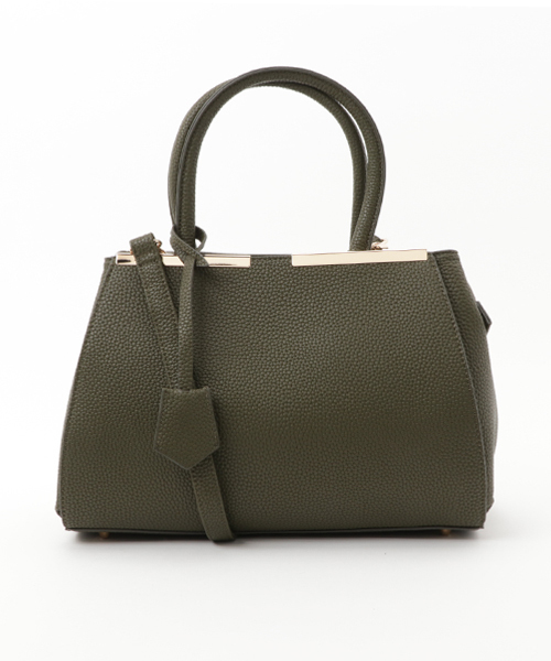 PLAIN CLOTHING（プレーンクロージング）の「ミドルハンドバッグ【PLAIN CLOTHING】（ハンドバッグ・レディース・カーキ/ブラック/バーガンディー/キャメル/モスグリーン・FREE）」の20枚目の写真