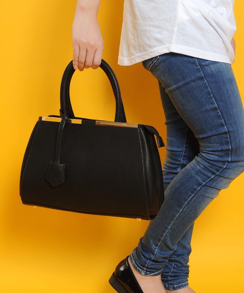 PLAIN CLOTHING（プレーンクロージング）の「ミドルハンドバッグ【PLAIN CLOTHING】（ハンドバッグ・レディース・カーキ/ブラック/バーガンディー/キャメル/モスグリーン・FREE）」の18枚目の写真