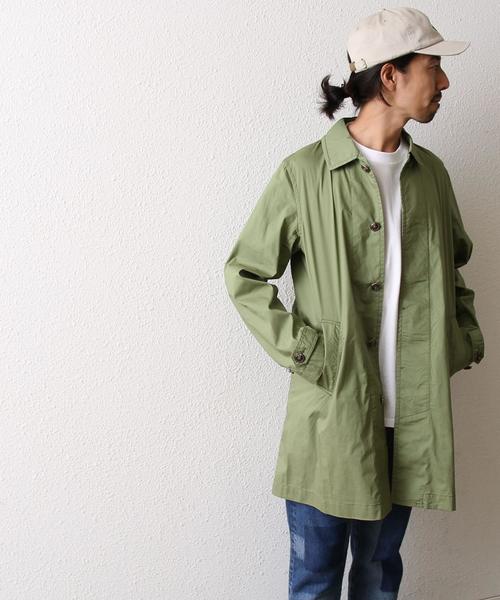 coen（コーエン）の「ステンカラーコート（ステンカラーコート・メンズ・ロイヤルブルー/ベージュ/オリーブ・X-LARGE/LARGE/SMALL/MEDIUM）」の2枚目の写真