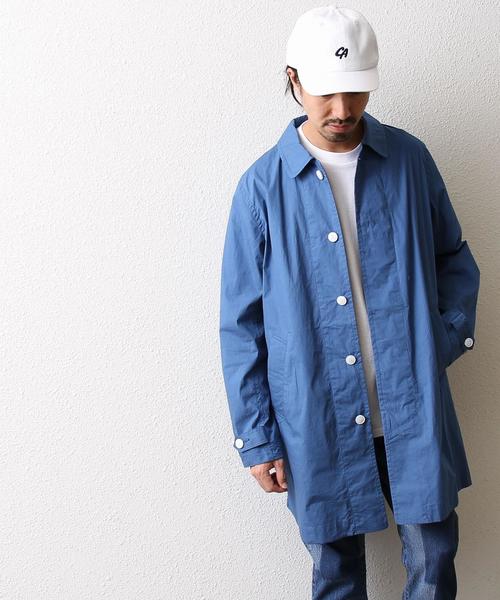 coen（コーエン）の「ステンカラーコート（ステンカラーコート・メンズ・ロイヤルブルー/ベージュ/オリーブ・X-LARGE/LARGE/SMALL/MEDIUM）」の6枚目の写真