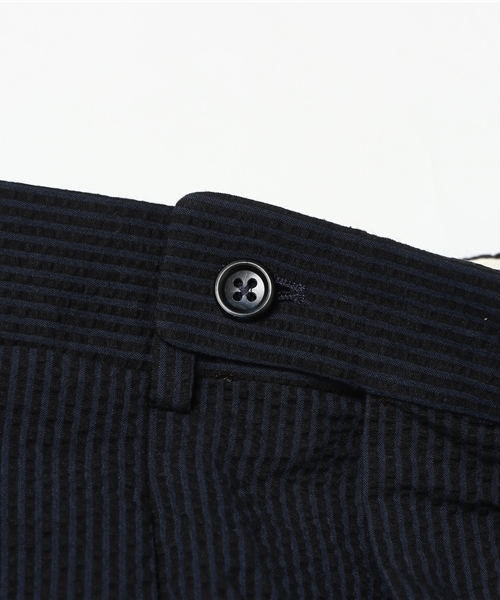 【美品】 BERNARD ZINS ベルナール ザンス シアサッカーパンツ BERNARD ZINS（ベルナルドザンス）の「BERNARD ZINS シア