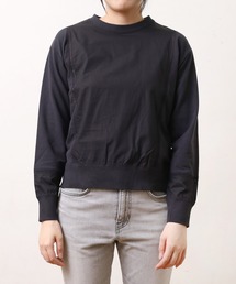 min@RNA（ミンアットアールエヌエー）の「M0259 フハクコンビレース使い長袖プルオーバー（Tシャツ/カットソー）」