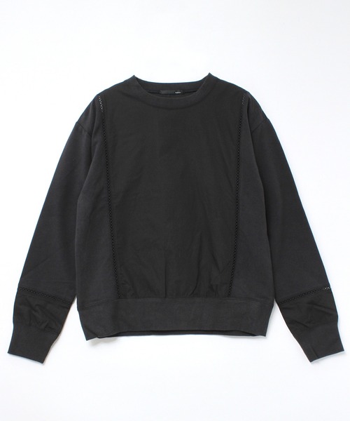 URCH RNA（アーチ アールエヌエー）の「M0259 フハクコンビレース使い長袖プルオーバー（Tシャツ/カットソー・レディース・キナリ/ネイビー/杢グレー・MEDIUM）」の10枚目の写真