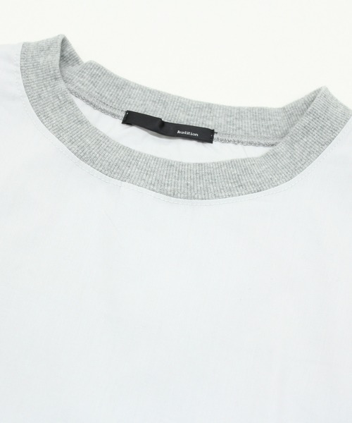 URCH RNA（アーチ アールエヌエー）の「M0259 フハクコンビレース使い長袖プルオーバー（Tシャツ/カットソー・レディース・キナリ/ネイビー/杢グレー・MEDIUM）」の18枚目の写真