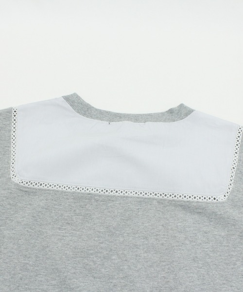 URCH RNA（アーチ アールエヌエー）の「M0259 フハクコンビレース使い長袖プルオーバー（Tシャツ/カットソー・レディース・キナリ/ネイビー/杢グレー・MEDIUM）」の21枚目の写真
