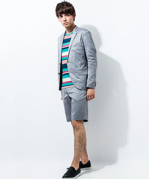 MK MICHEL KLEIN HOMME （エムケーミッシェルクランオム）の「ストレッチジャケット（テーラードジャケット・メンズ・グレー/ネイビー/ブラック・X-LARGE/LARGE/MEDIUM）」の4枚目の写真