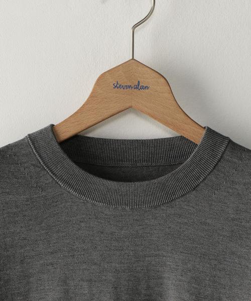 crepuscule(クレプスキュール)の「<crepuscule> COTTON/SILK TEE/Tシャツ ◆(ニット/セーター・メンズ・ブラック/グレー/シャーベット・1/2)」の13枚目の写真