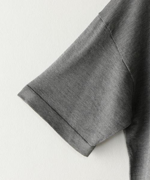 crepuscule(クレプスキュール)の「<crepuscule> COTTON/SILK TEE/Tシャツ ◆(ニット/セーター・メンズ・ブラック/グレー/シャーベット・1/2)」の14枚目の写真