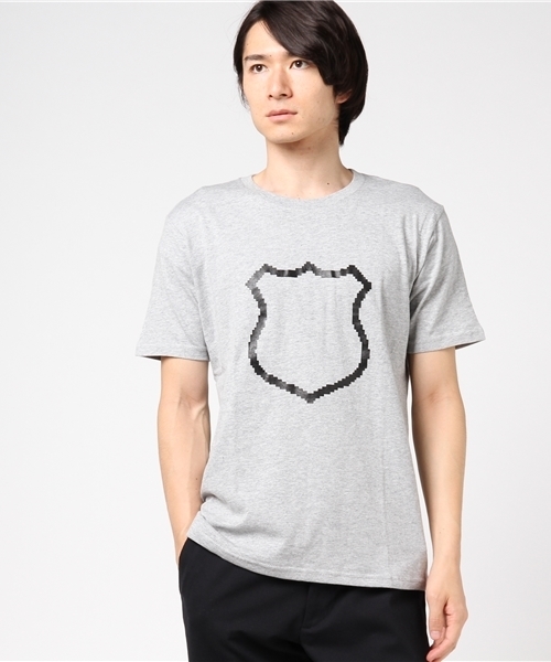NUMBER (N)INE DENIM(ナンバーナインデニム)の「NUMBER (N)INE DENIM(ナンバーナインデニム)ピクセルエンブレム半袖Tシャツ(Tシャツ/カットソー・メンズ・ホワイト/ブラック/グレー/ネイビー・LARGE/MEDIUM/SMALL/X-LARGE)」の4枚目の写真